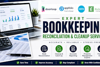 do doorloop appfolio, xero and buildium bookkeeping reconciliation and cleanup