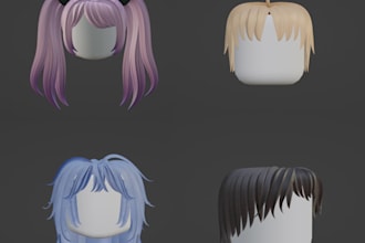 create a ugc or game ready hair in 24 hours