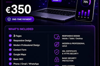 design an SEO optimized modern web site for your business