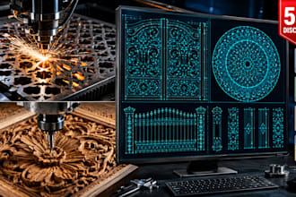convert image to dxf vector files for laser engraving and cnc laser cutting