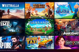 create steam capsule art, game art, game banners, dnd art, game key art, poster