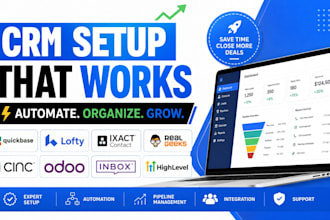 setup quickbase lofty ixact contact real geeks cinc oodo CRM inbox gohighlevel