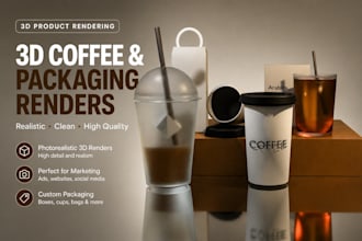 create photorealistic 3d product and packaging renders