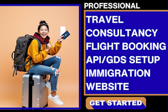 design travel consultant website flight booking immigration website