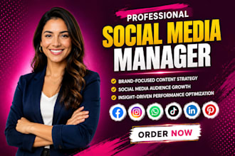 be your social media marketing manager facebook growth instagram ads promotion