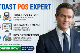 toast pos setup, restaurant menu, toast pos optimization