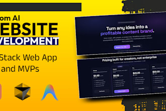 do ai website development with llm backend and ai chatbot