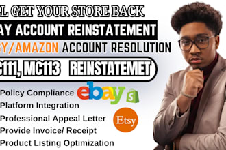 do ebay reinstatement and write poa appeal letter for ebay suspension mc011