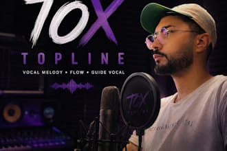 create a catchy vocal topline melody and guide vocal for your song