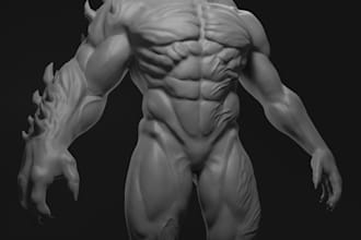 sculpt custom 3d characters ready for printing