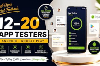 12 testers 20 testers 12 app testers mobile app 12 testers goggle play 20 tester