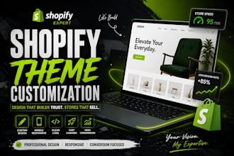 shopify theme customization shopify store design shopify cro shopify website