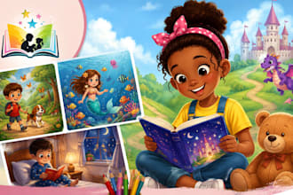 children story book illustration children story children story book illustration