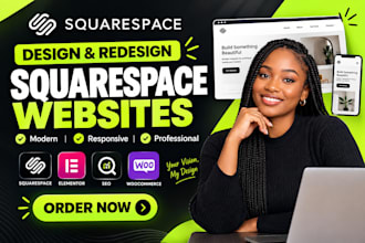 build squarespace business website design, redesign busines squarespace website