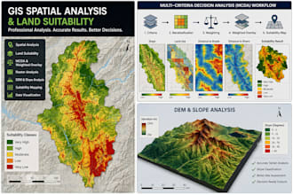 perform gis spatial analysis and land suitability