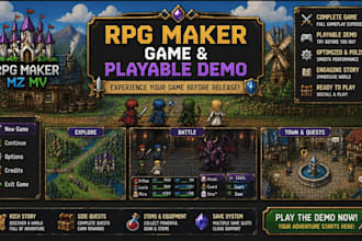create your rpg maker game or playable demo from scratch