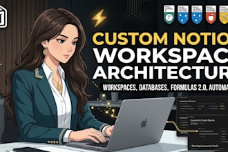 build custom notion workspace and database
