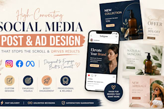 do social media post design, facebook ads design instagram carousel post design