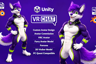 do vrchat avatar furry avatar vrc avatar vr character vtuber model nsfw avatar