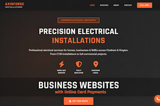 build a business website with online booking and card payments