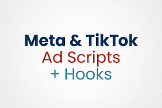 write meta and tiktok ad scripts and hooks for saas and ai tools