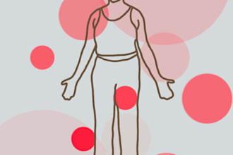 draw custom yoga pose illustrations from your photos