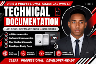 write professional technical documentation and api docs