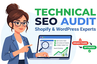 do a technical seo audit on your shopify or wordpress store