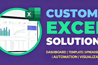 design excel spreadsheet and interactive dashboard
