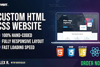 code a responsive  HTML, CSS website in vs code