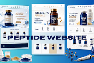 build fda compliant peptide website peptide wordpress website biotech website