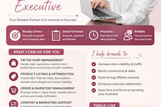 be your virtual assistant for tiktok shop and ecommerce