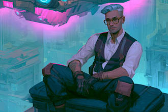 sci fi character illustration or sci fi character