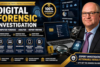 do digital forensic investigation, computer forensic with forensic report