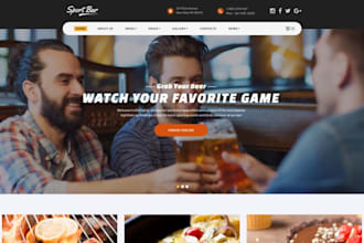 build wix sports bar website taligate catering booking wix sports bar website