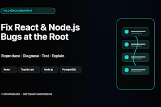 fix react typescript nodejs API or postgresql bugs