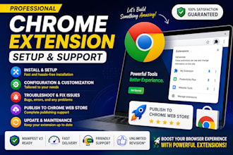 install setup and troubleshoot chrome browser extensions