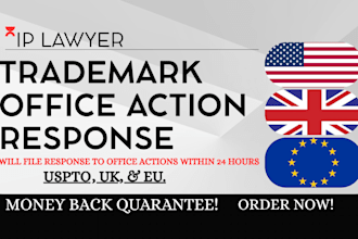 prepare and file uspto trademark office action response