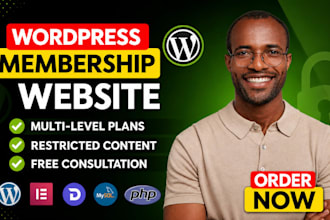 build or redesign a custom wordpress membership website