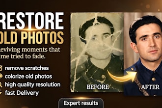 restore old photos, repair and colorize