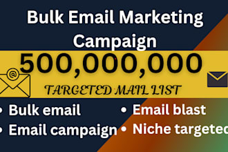 do bulk email blast, email marketing and email campaign