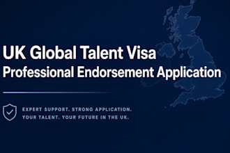 craft a professional UK global talent visa endorsement application