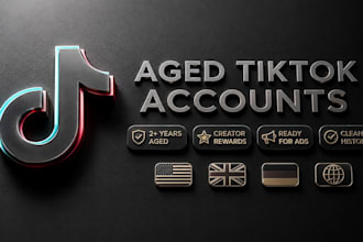 setup custom aged tiktok account for tiktok monetization
