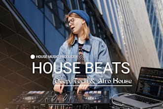 create deep tech progressive house with afro and chicago house influences