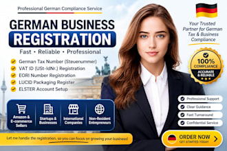 help with german tax number, vat id, eori, lucid and elster registration