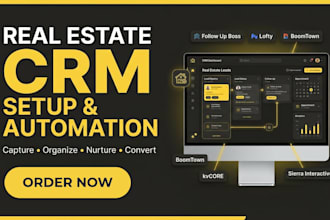 setup follow up boss lofty boomtown kvcore sierra interactive CRM real estate
