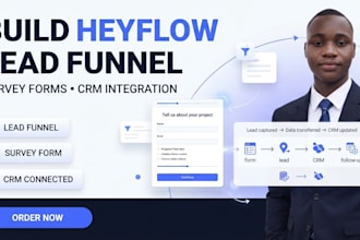 build heyflow lead funnel heyflow survey form and survey with crm integration