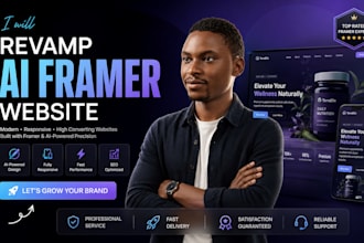 framer website redesign fix framer landing page revamp ai framer website