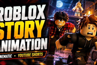 create cinematic roblox story animation for youtube shorts