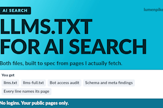 do answer engine optimization with an ai search audit and llms txt